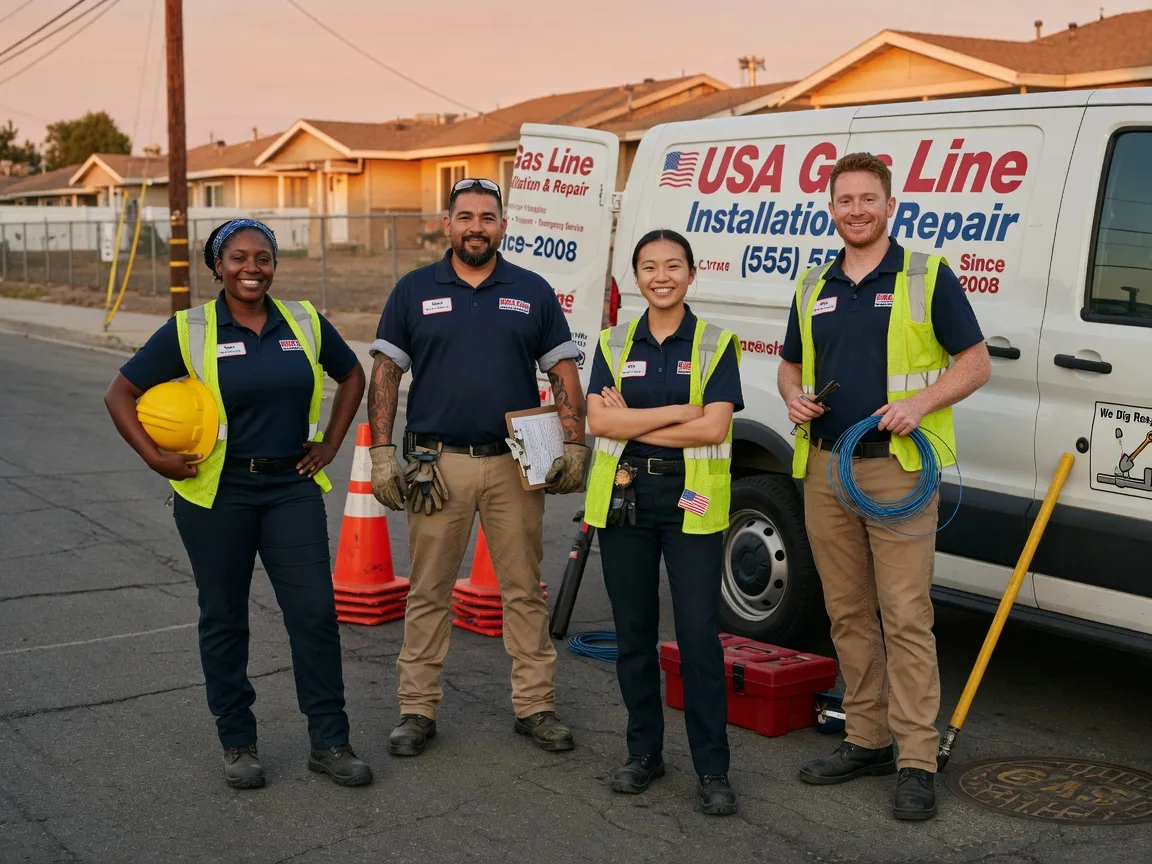 Gas Line Installation company in Burket, IN